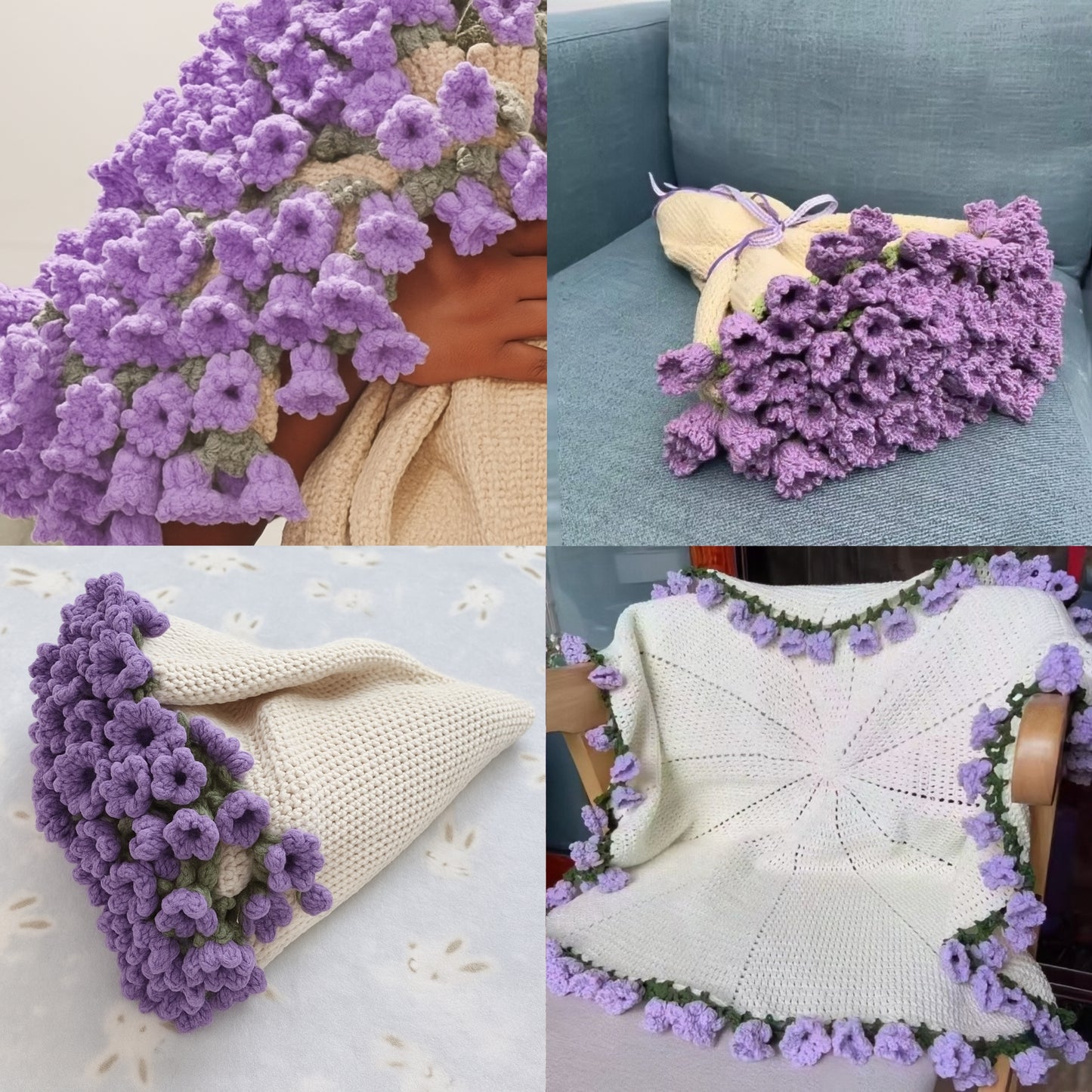 Handmade Flower Blanket
