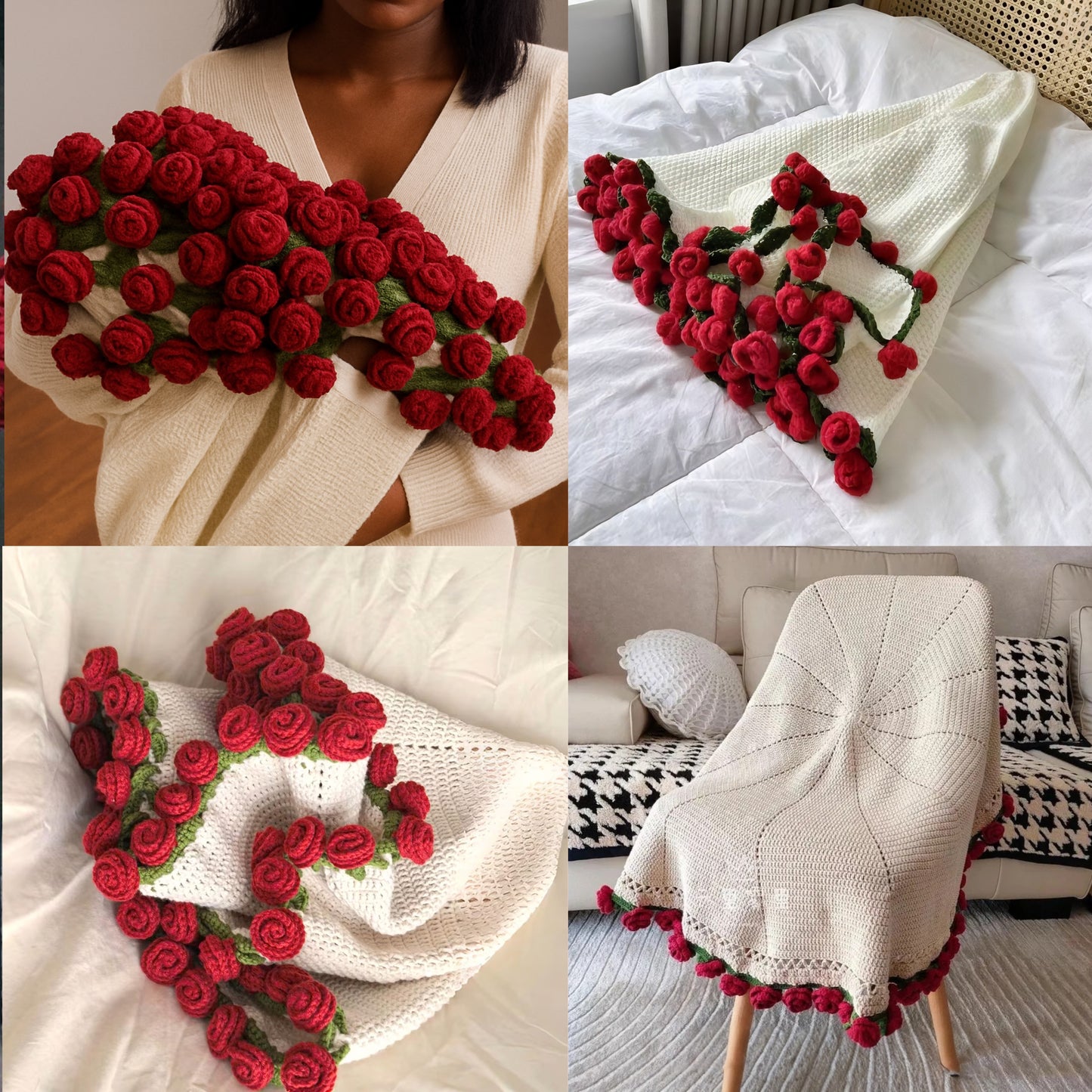 Handmade Flower Blanket
