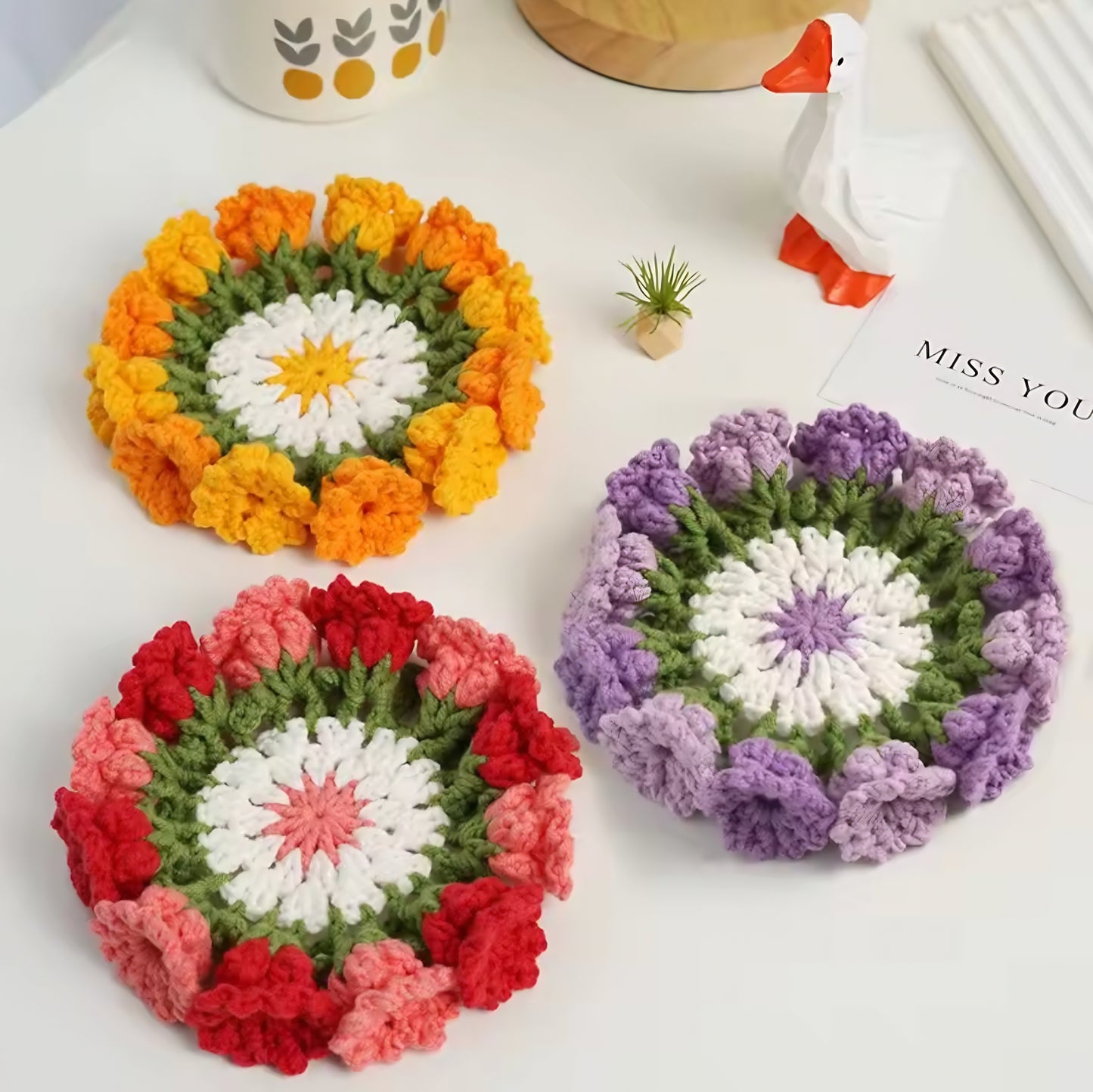 New Handmade Crochet Coasters