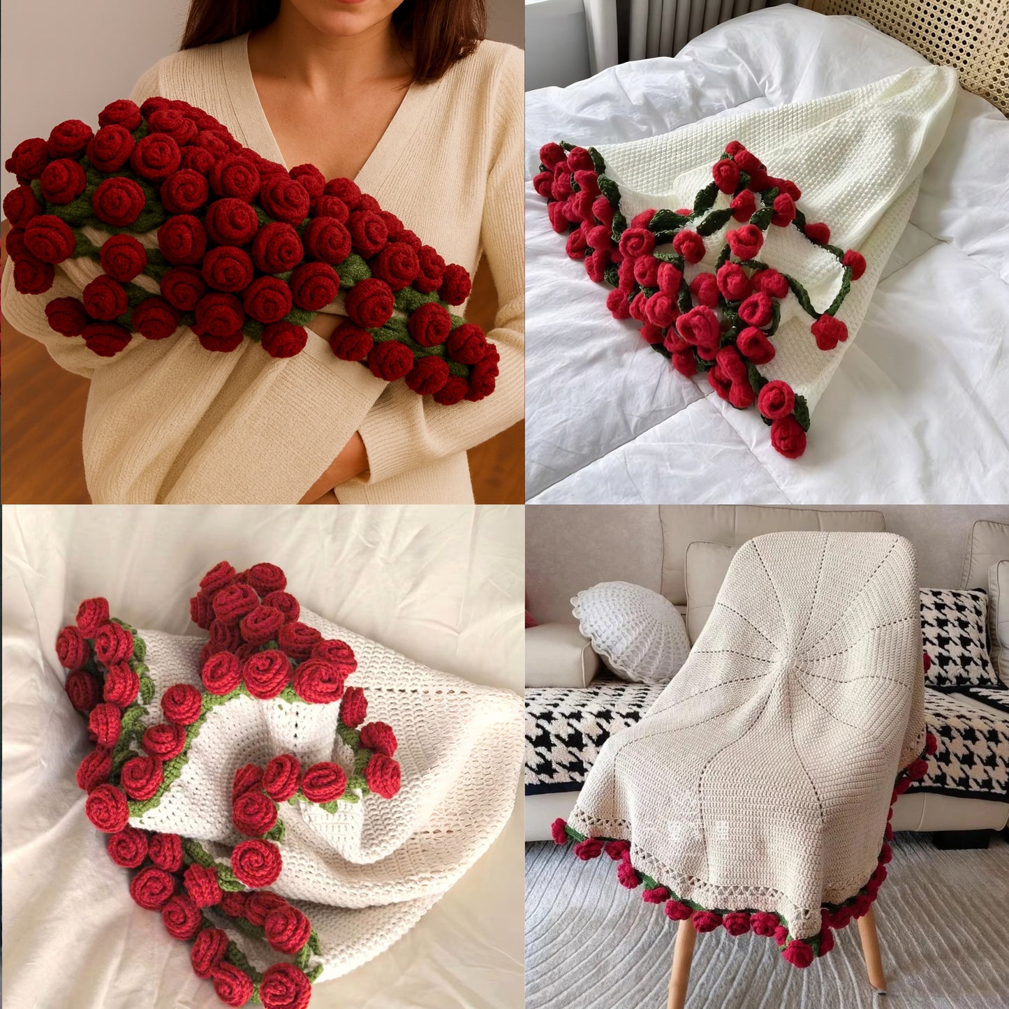 Handmade Flower Blanket