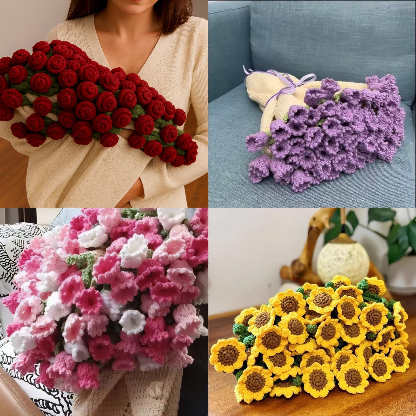 Handmade Flower Blanket